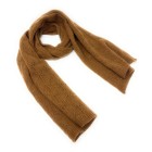 70% Wool 30% Cashmere Knitted Scarf - Lilac